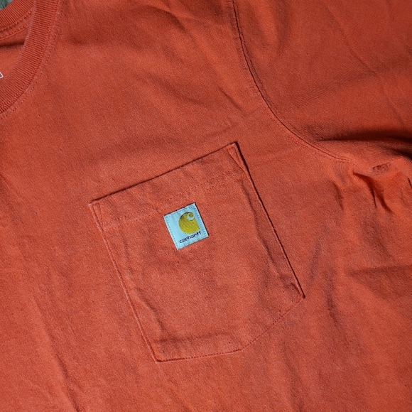 Carhartt Boys Short Sleeve Loose Fit Pocket Tee T-Shirt Size XL Currant Heather - Picture 10 of 14